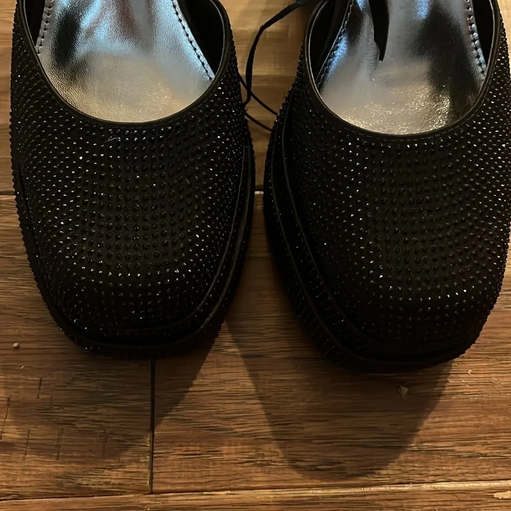 Sugar Ankle Strap Closed Toe Platforms